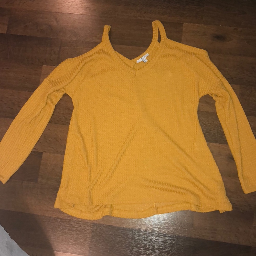 open shoulder sweater